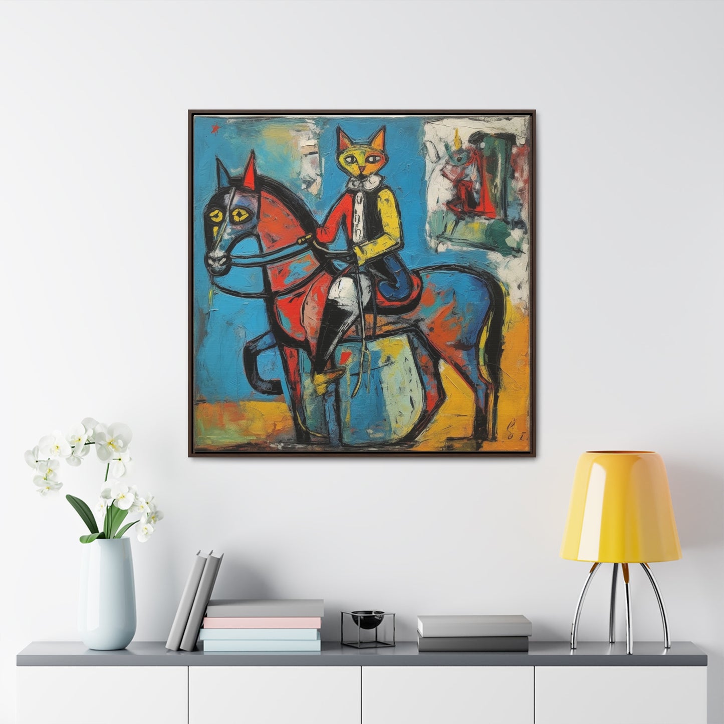 Cat 109, Gallery Canvas Wraps, Square Frame