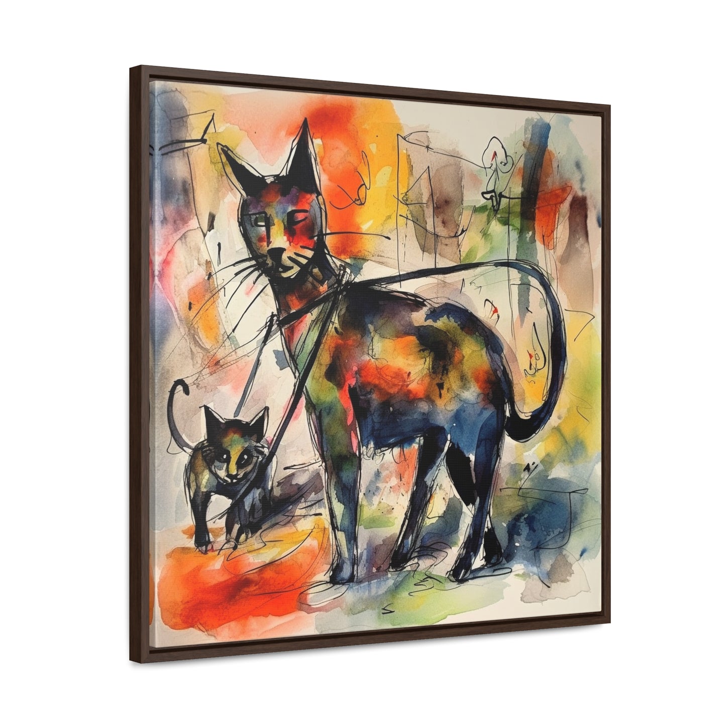 Cat 72, Gallery Canvas Wraps, Square Frame