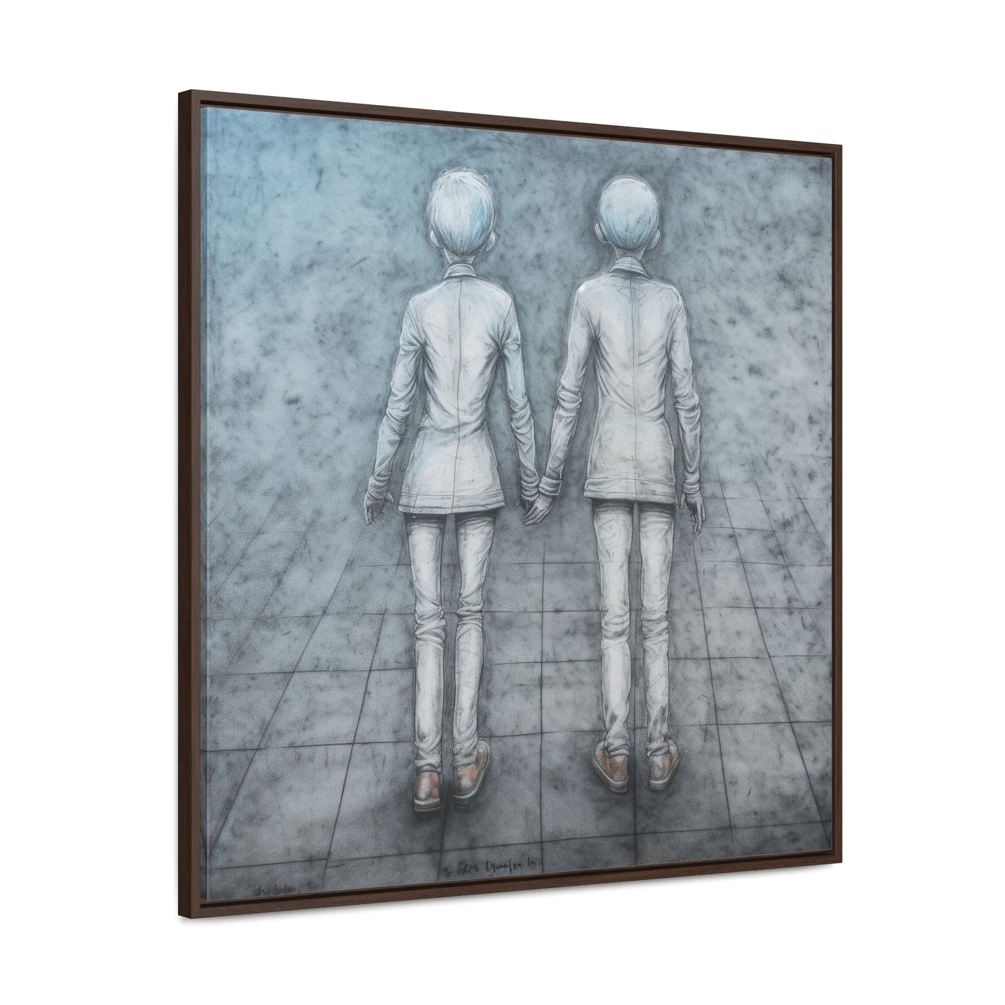 The Courage of Vulnerability 2, Valentinii, Gallery Canvas Wraps, Square Frame