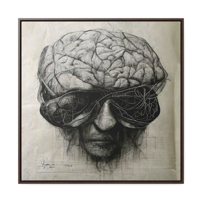 Brain 44, Valentinii, Gallery Canvas Wraps, Square Frame