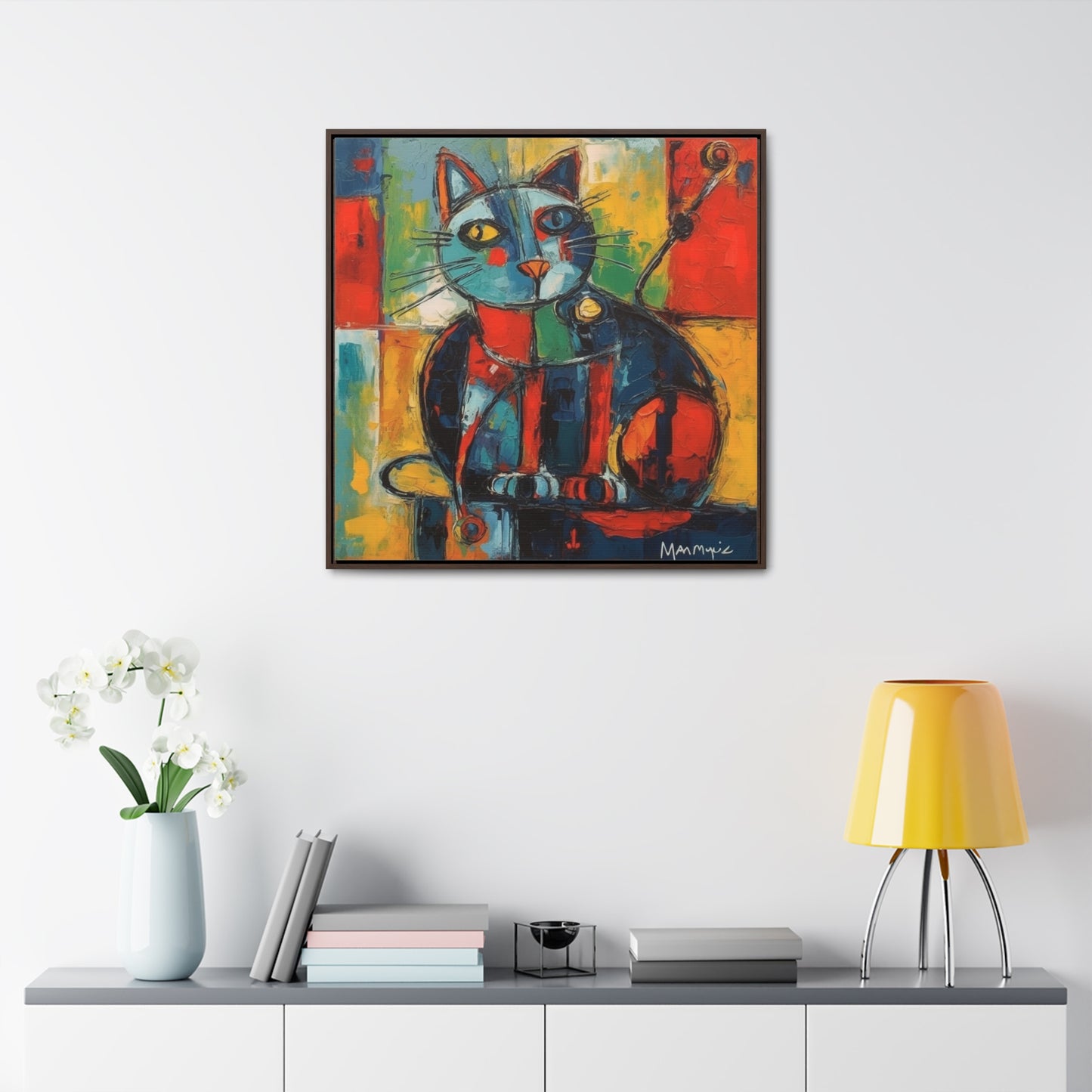 Cat 65, Gallery Canvas Wraps, Square Frame