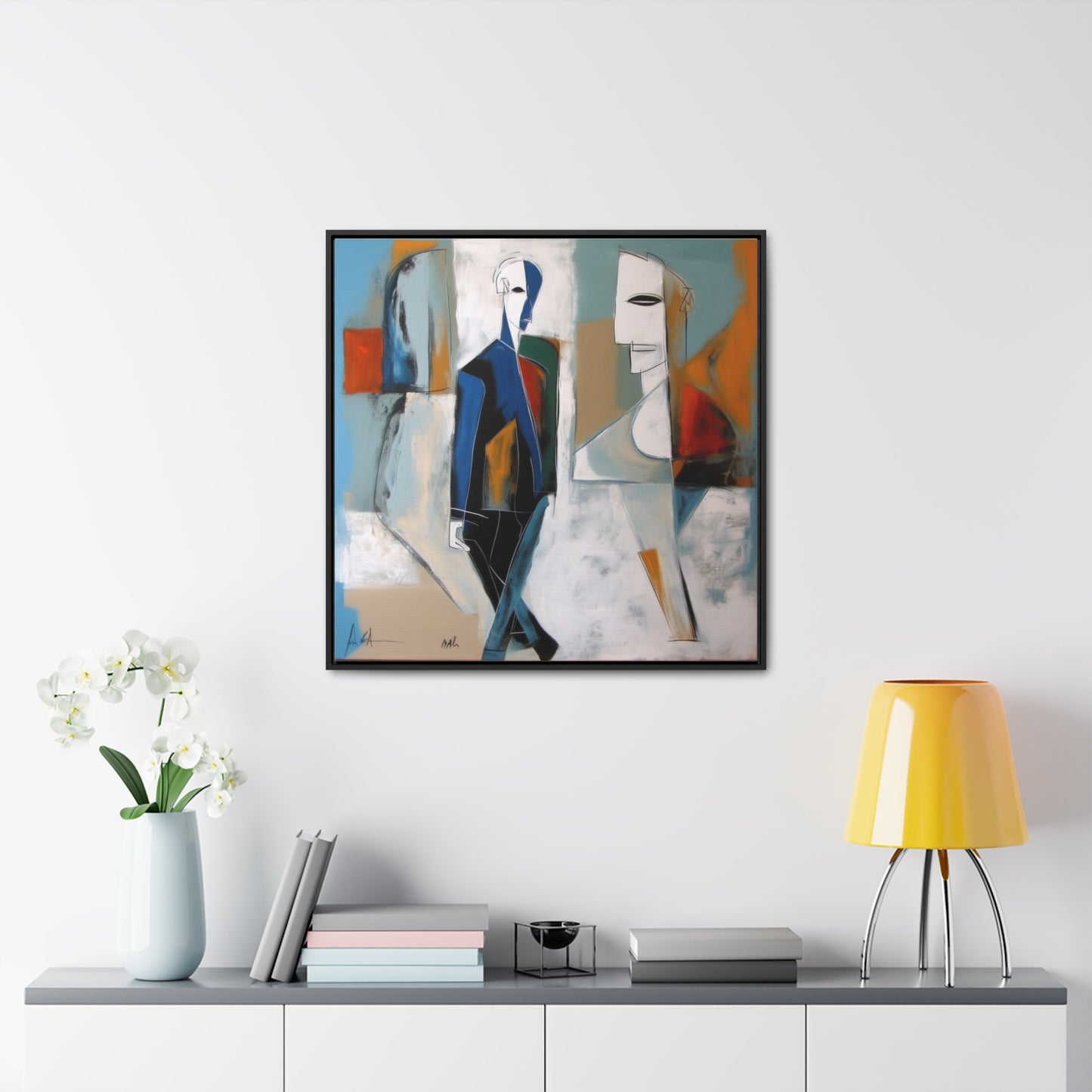 Sad Man 26, Valentinii, Gallery Canvas Wraps, Square Frame