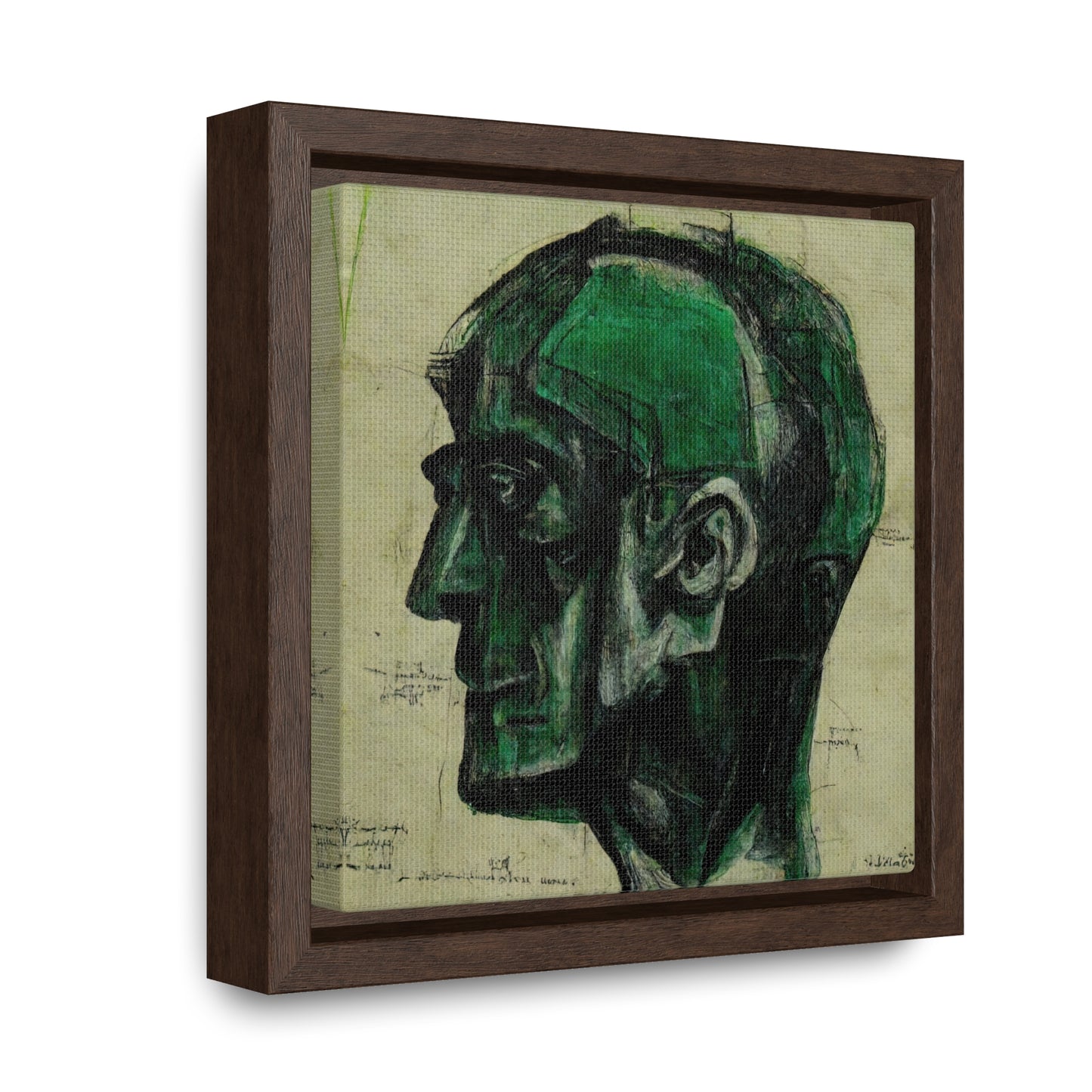 Heads, Valentinii, Gallery Canvas Wraps, Square Frame