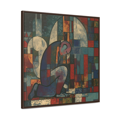 Sad Man 12, Valentinii, Gallery Canvas Wraps, Square Frame