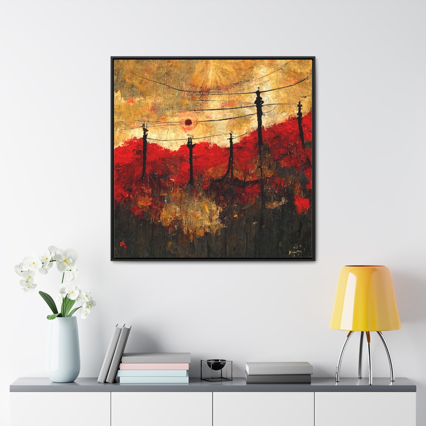 Land of the Sun 24, Valentinii, Gallery Canvas Wraps, Square Frame