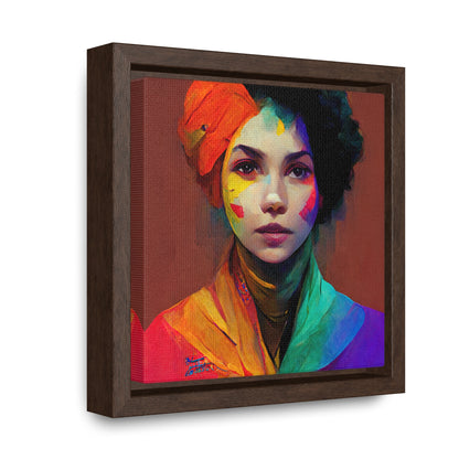 Lady's faces 13, Valentinii, Gallery Canvas Wraps, Square Frame