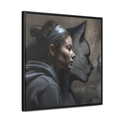 Cat Woman 26, Gallery Canvas Wraps, Square Frame