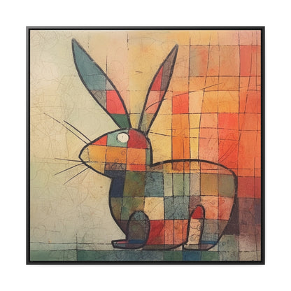 Rabbit 28, Gallery Canvas Wraps, Square Frame