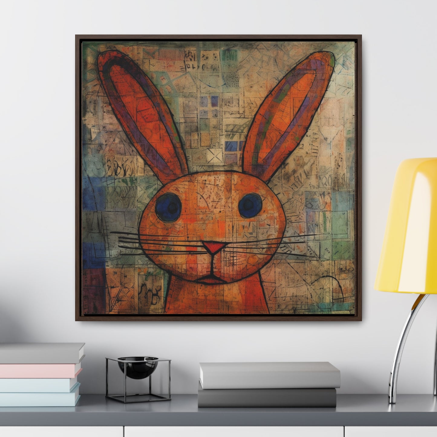 Rabbit 12, Gallery Canvas Wraps, Square Frame