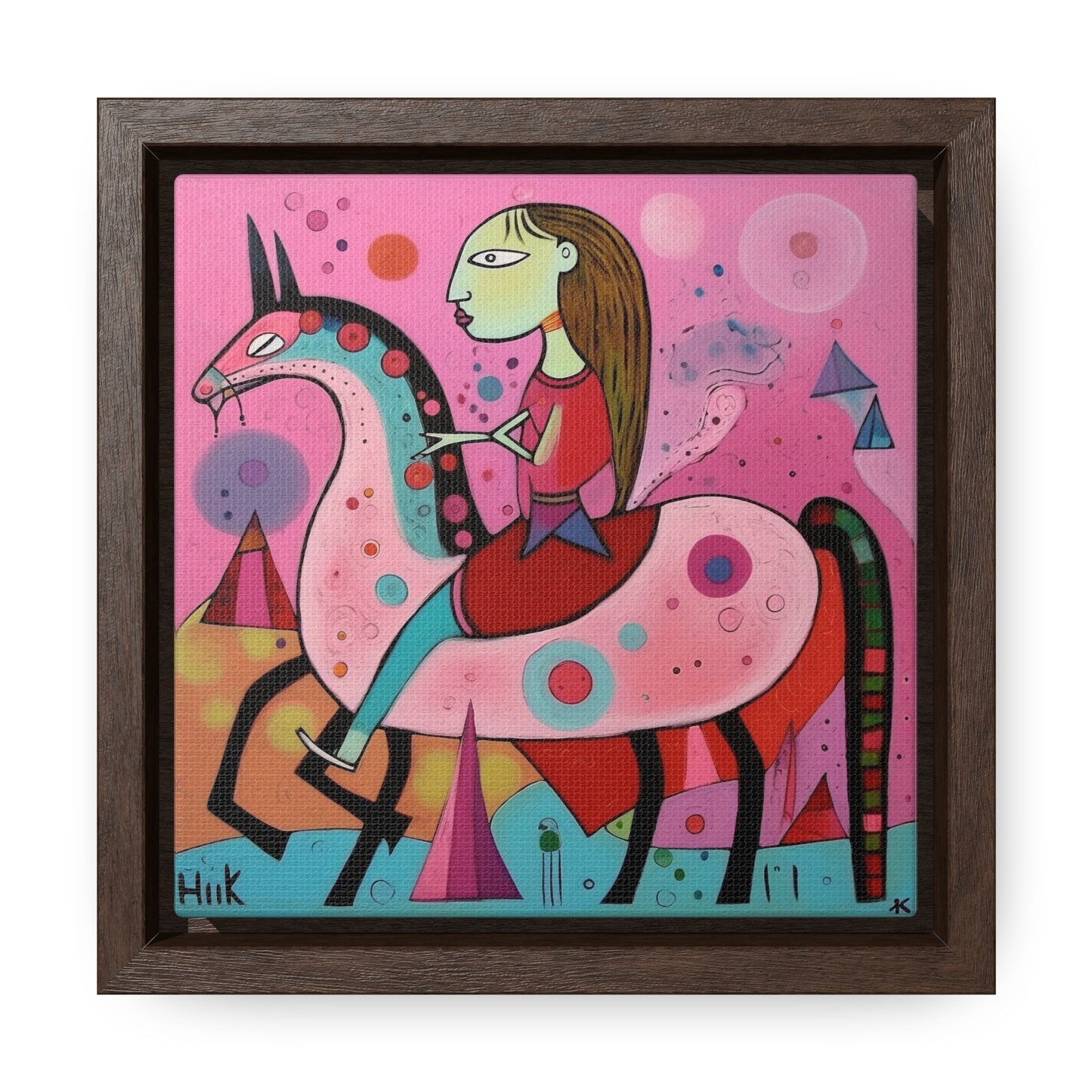 The Dreams of the Child 6, Gallery Canvas Wraps, Square Frame