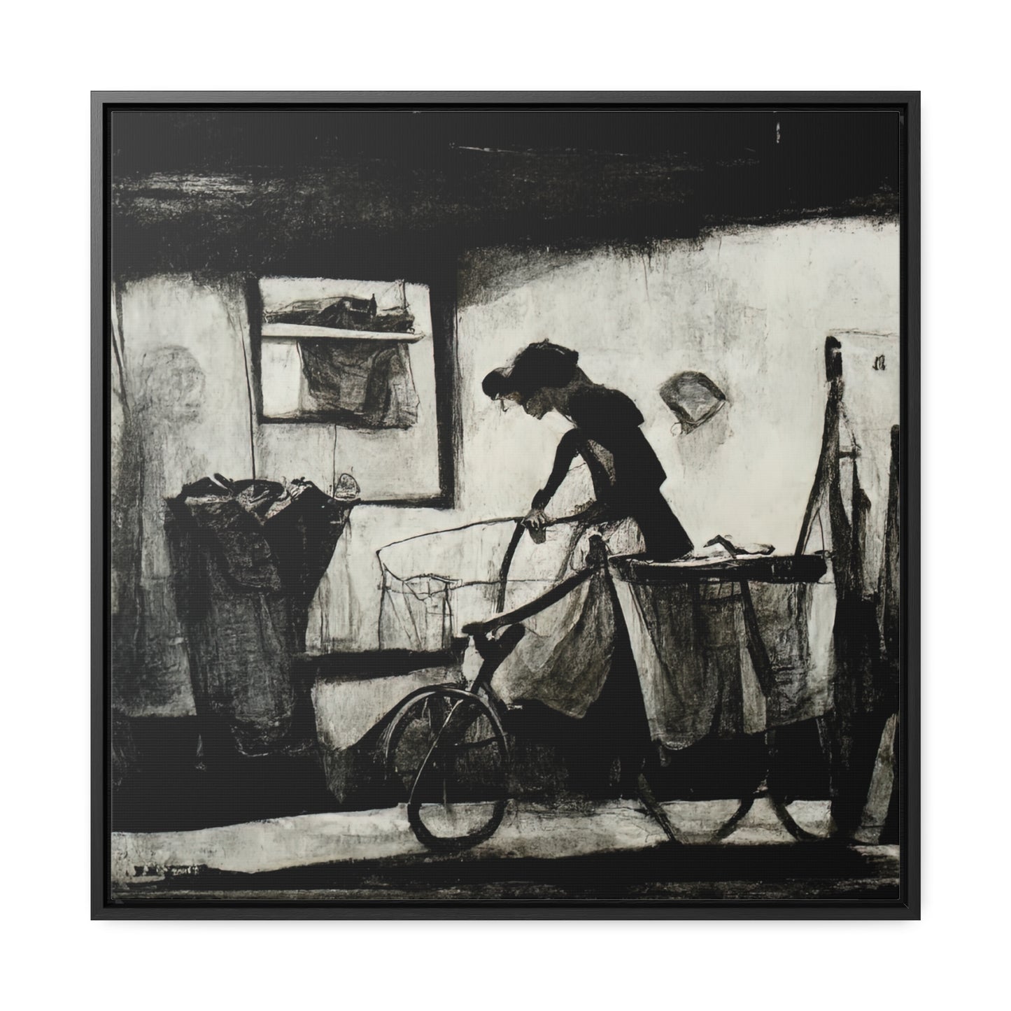 Domestic Memories 28, Valentinii, Gallery Canvas Wraps, Square Frame