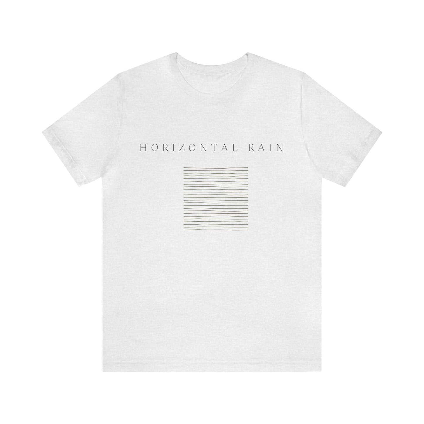 Horizontal Rain, Unisex Jersey Short Sleeve Tee