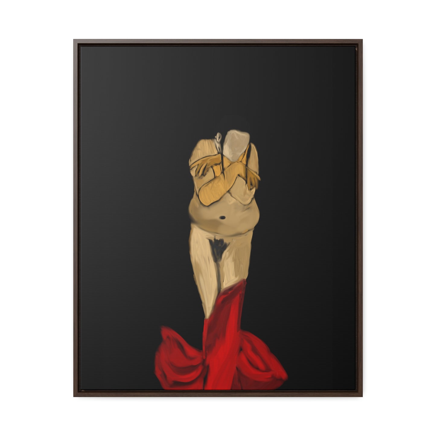 Shame, Original Eduard Pavel, Gallery Canvas Wraps, Vertical Frame