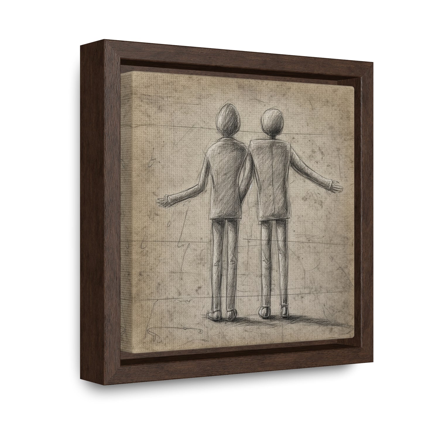 The Courage of Vulnerability 4, Valentinii, Gallery Canvas Wraps, Square Frame