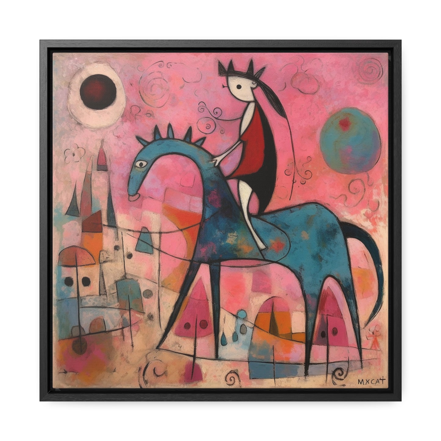 The Dreams of the Child 42, Gallery Canvas Wraps, Square Frame
