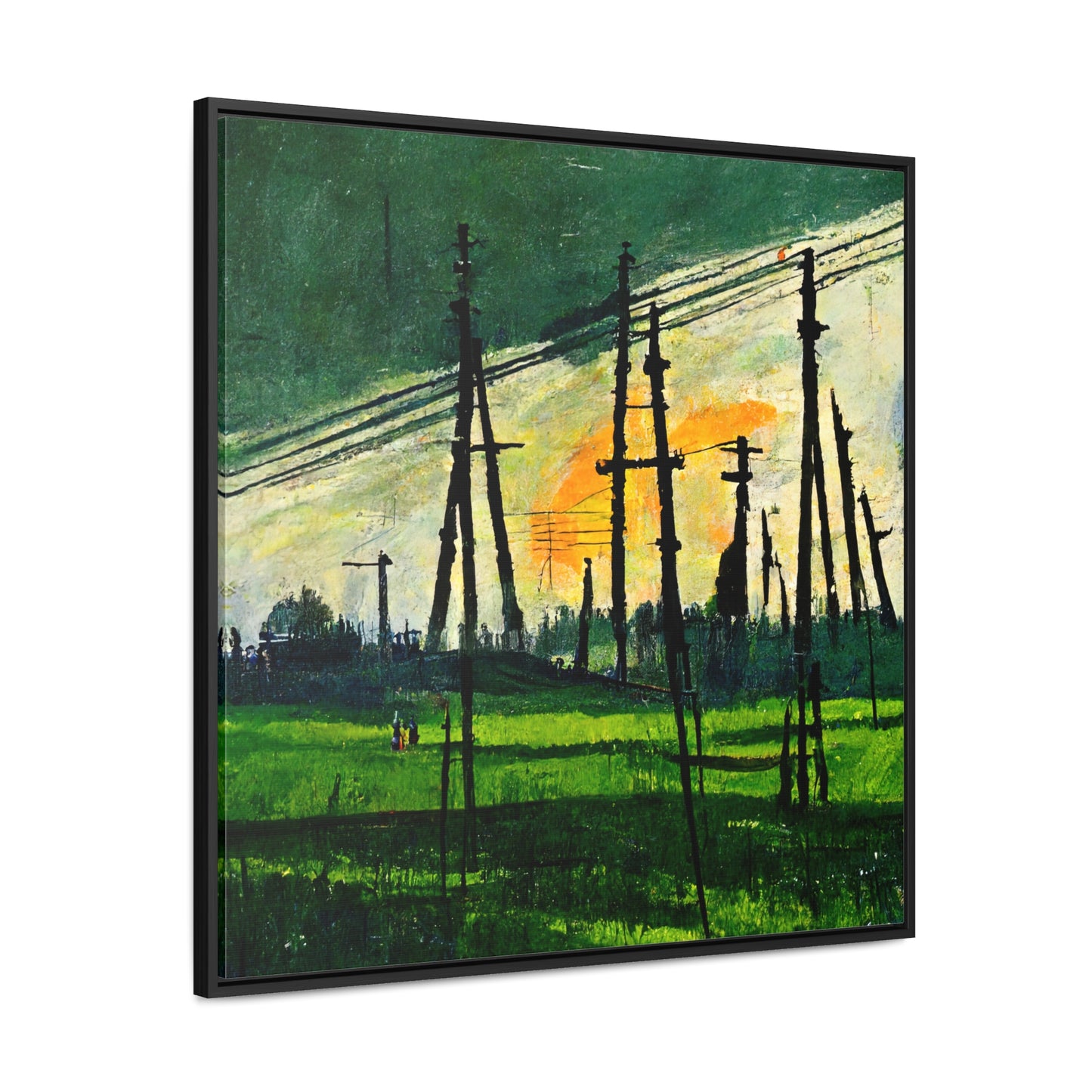 Land of the Sun 36, Valentinii, Gallery Canvas Wraps, Square Frame