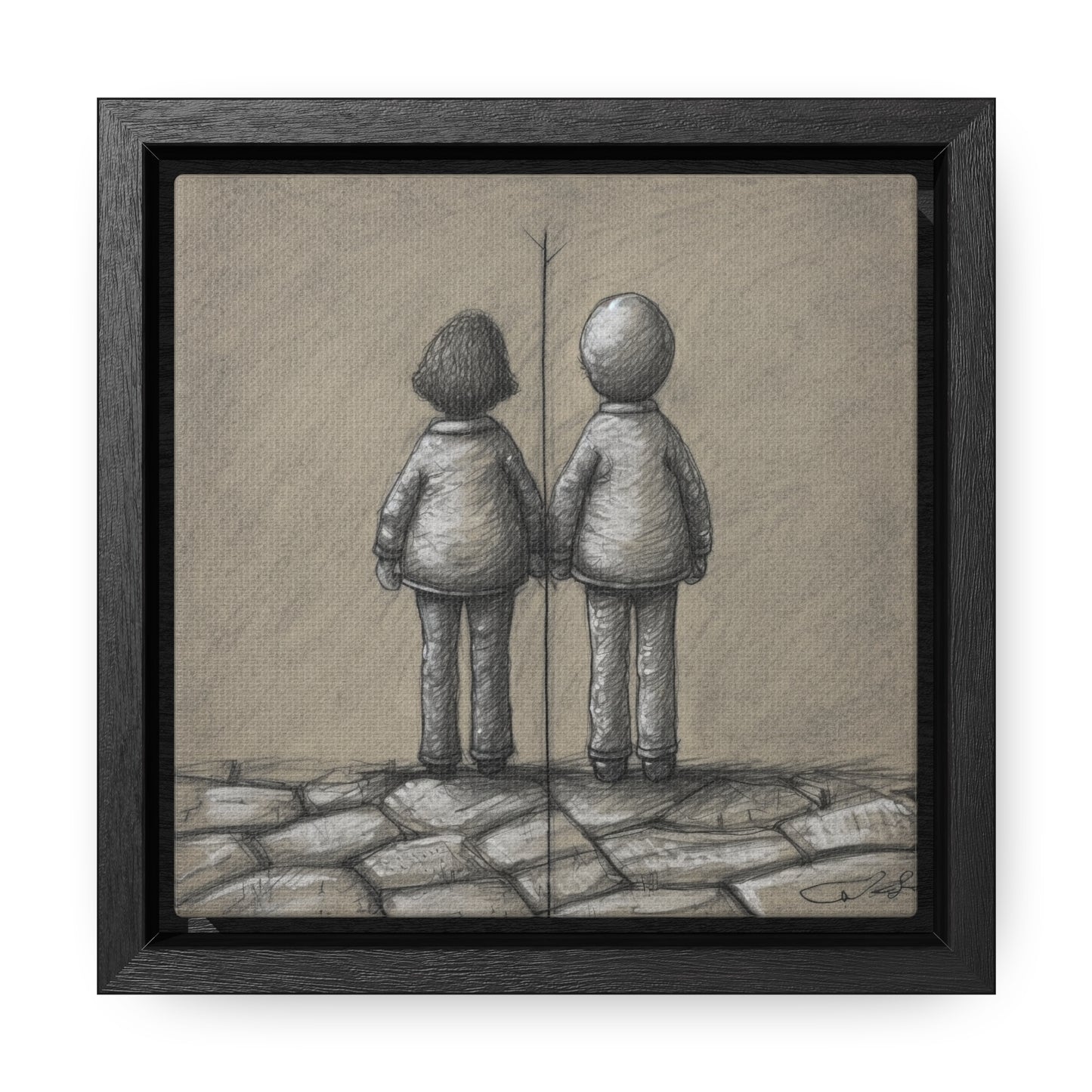 The Courage of Vulnerability 6, Valentinii, Gallery Canvas Wraps, Square Frame