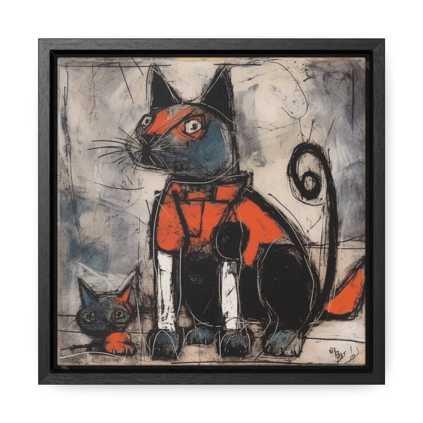 Cat 36, Gallery Canvas Wraps, Square Frame