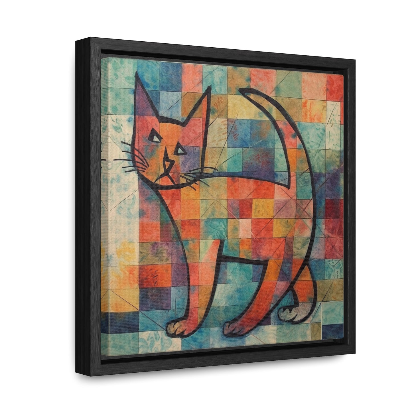 Cat 25, Gallery Canvas Wraps, Square Frame