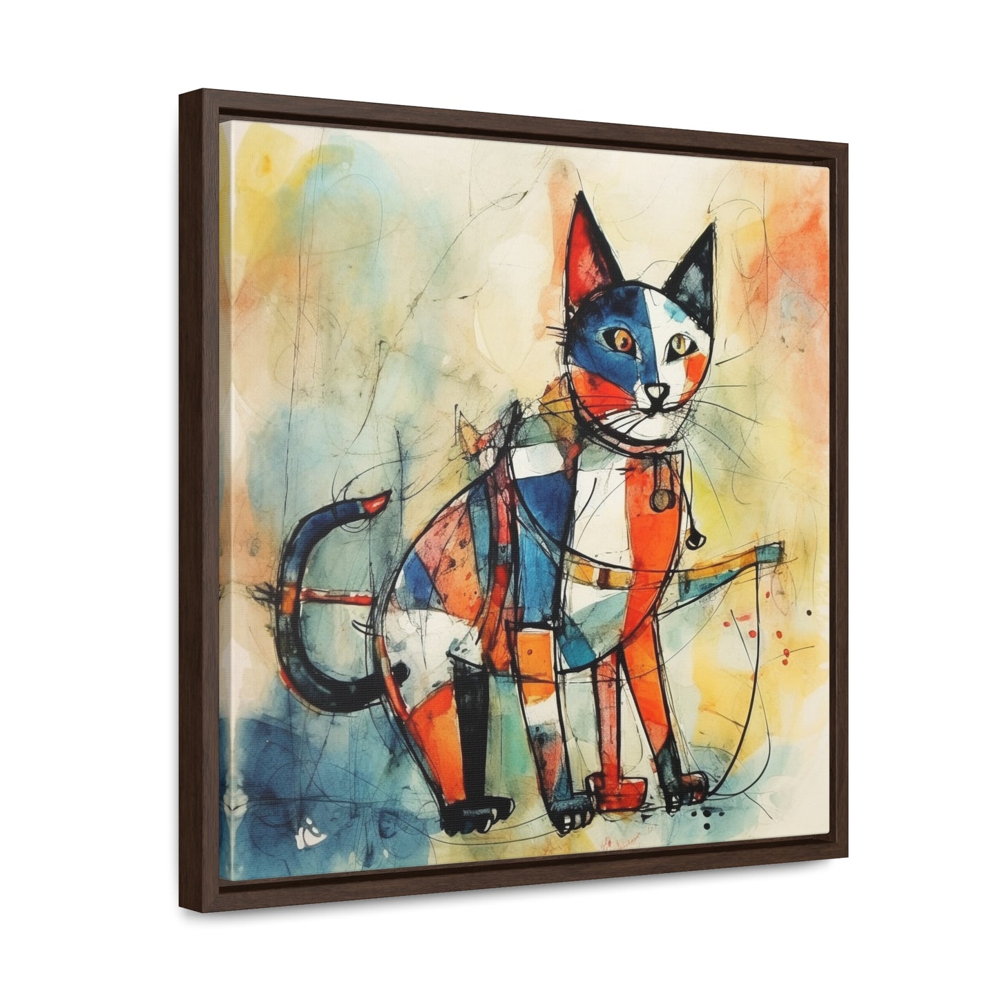 Cat 103, Gallery Canvas Wraps, Square Frame