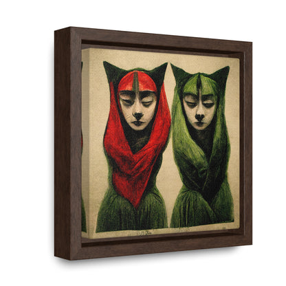 Cat Woman 5, Valentinii, Gallery Canvas Wraps, Square Frame