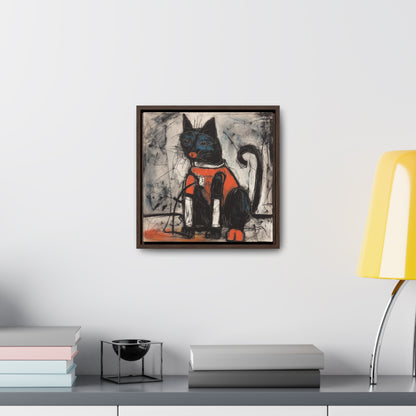 Cat 37, Gallery Canvas Wraps, Square Frame