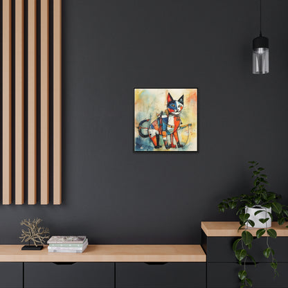 Cat 103, Gallery Canvas Wraps, Square Frame