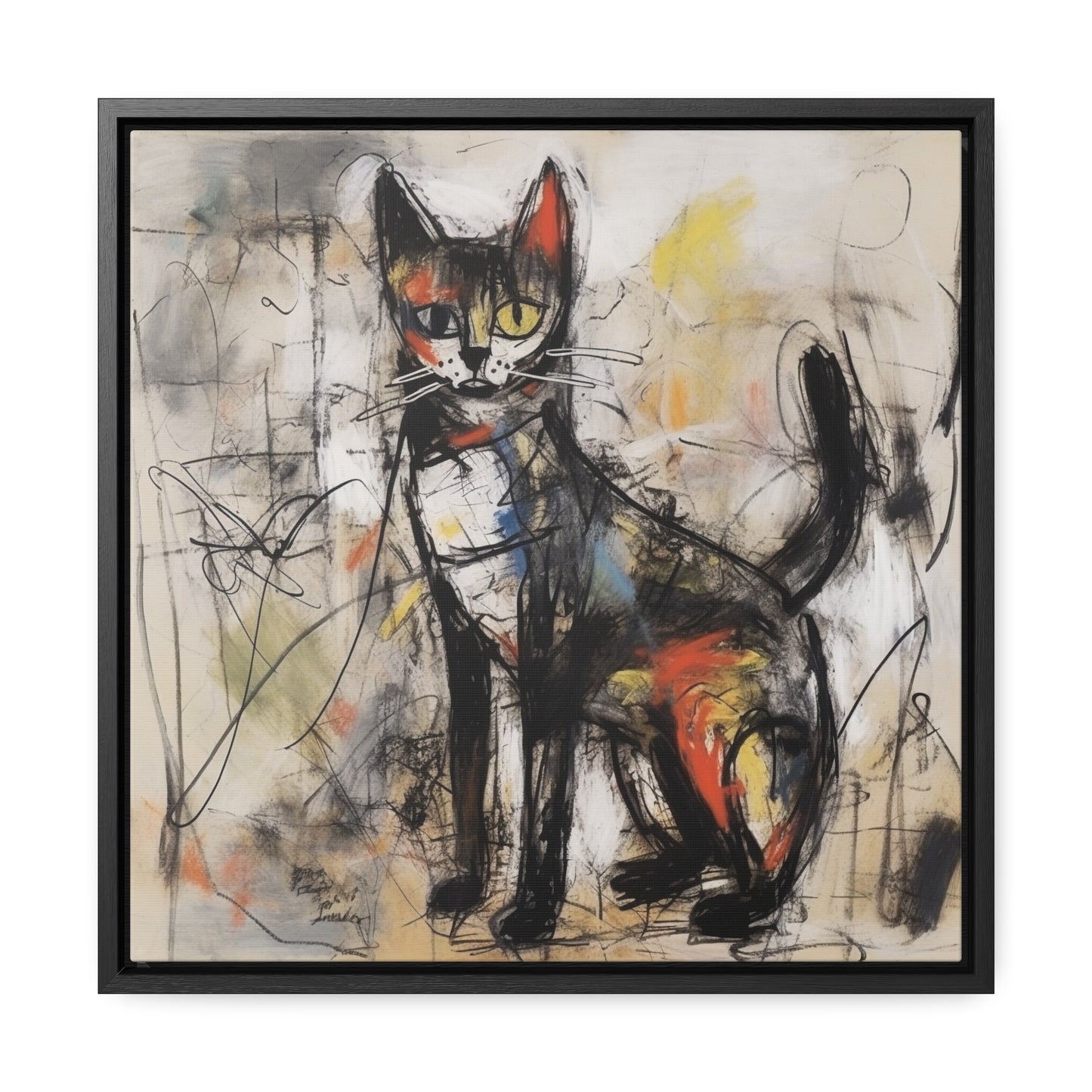 Cat 59, Gallery Canvas Wraps, Square Frame