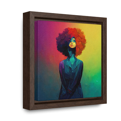 Lady's faces 10, Valentinii, Gallery Canvas Wraps, Square Frame