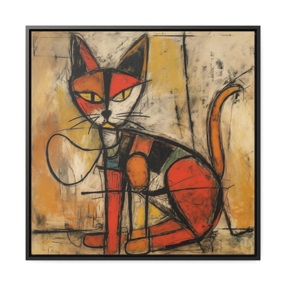 Cat 90, Gallery Canvas Wraps, Square Frame