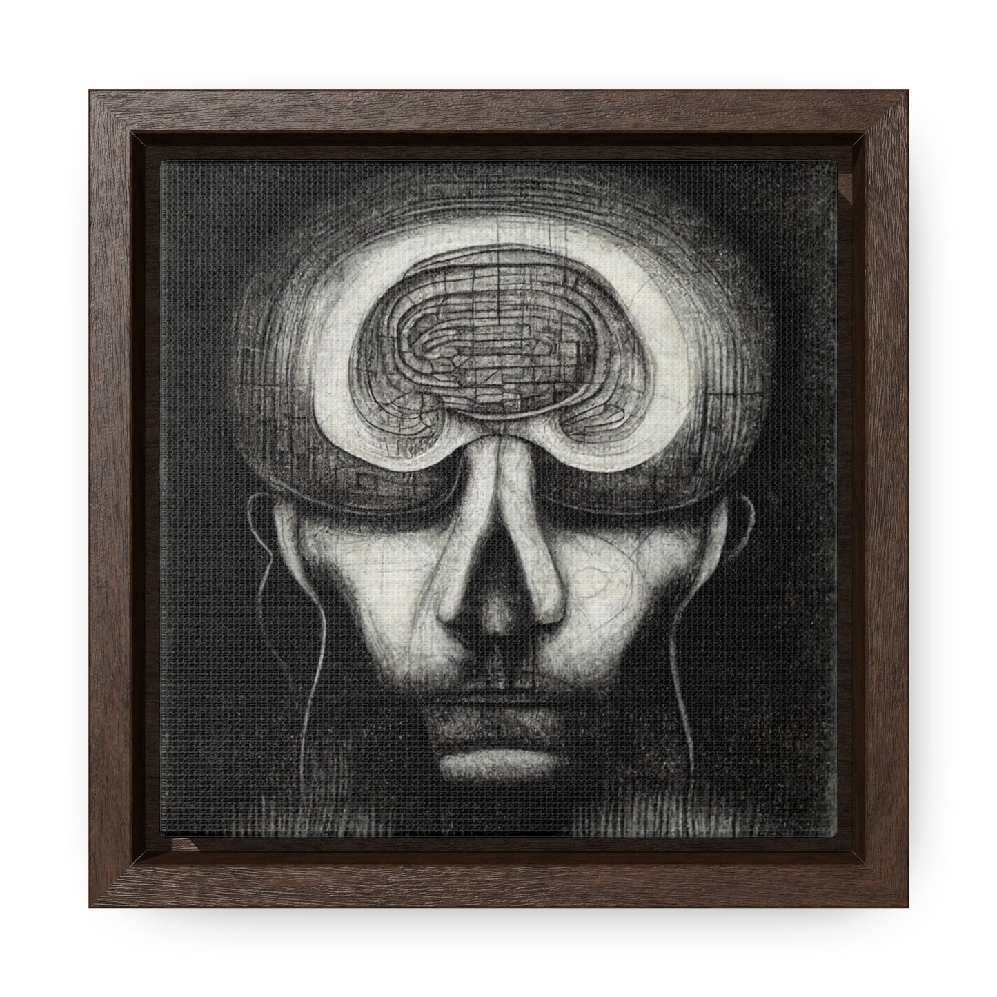 Brain 57, Valentinii, Gallery Canvas Wraps, Square Frame