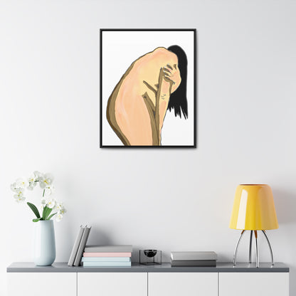 Sorrowful Woman, Original Eduard Pavel, Gallery Canvas Wraps, Vertical Frame