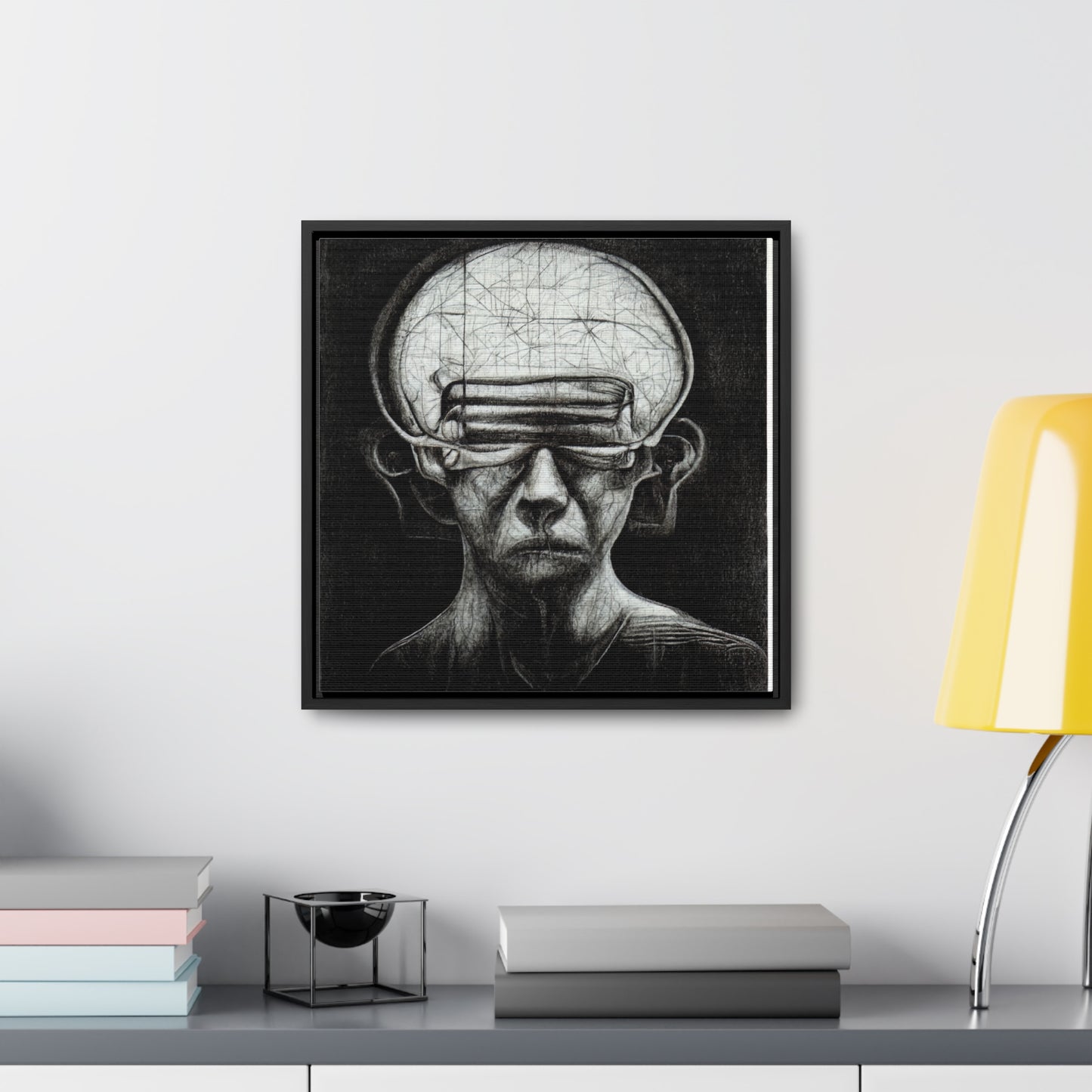 Brain 13, Valentinii, Gallery Canvas Wraps, Square Frame