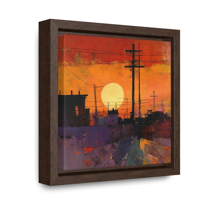 Land of the Sun 78, Valentinii, Gallery Canvas Wraps, Square Frame