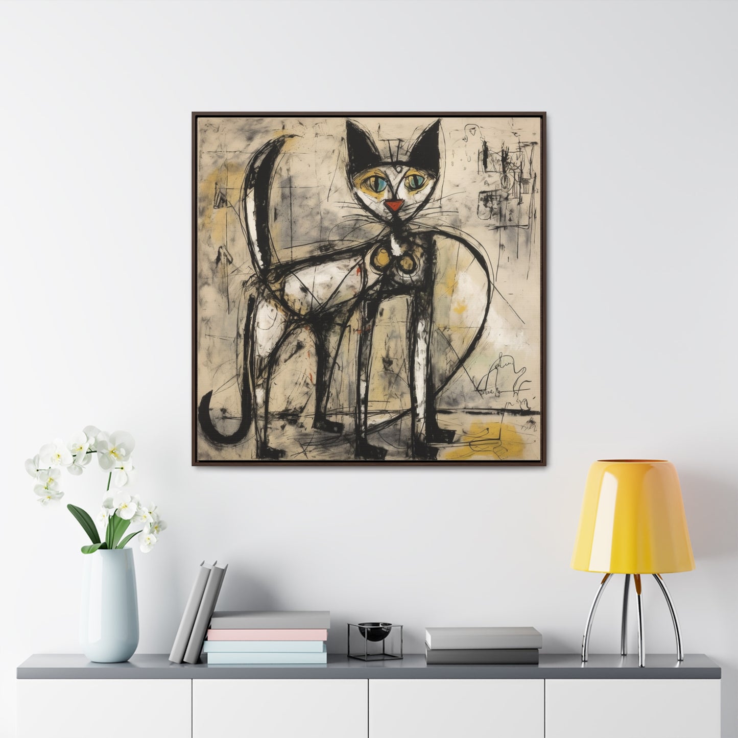 Cat 47, Gallery Canvas Wraps, Square Frame