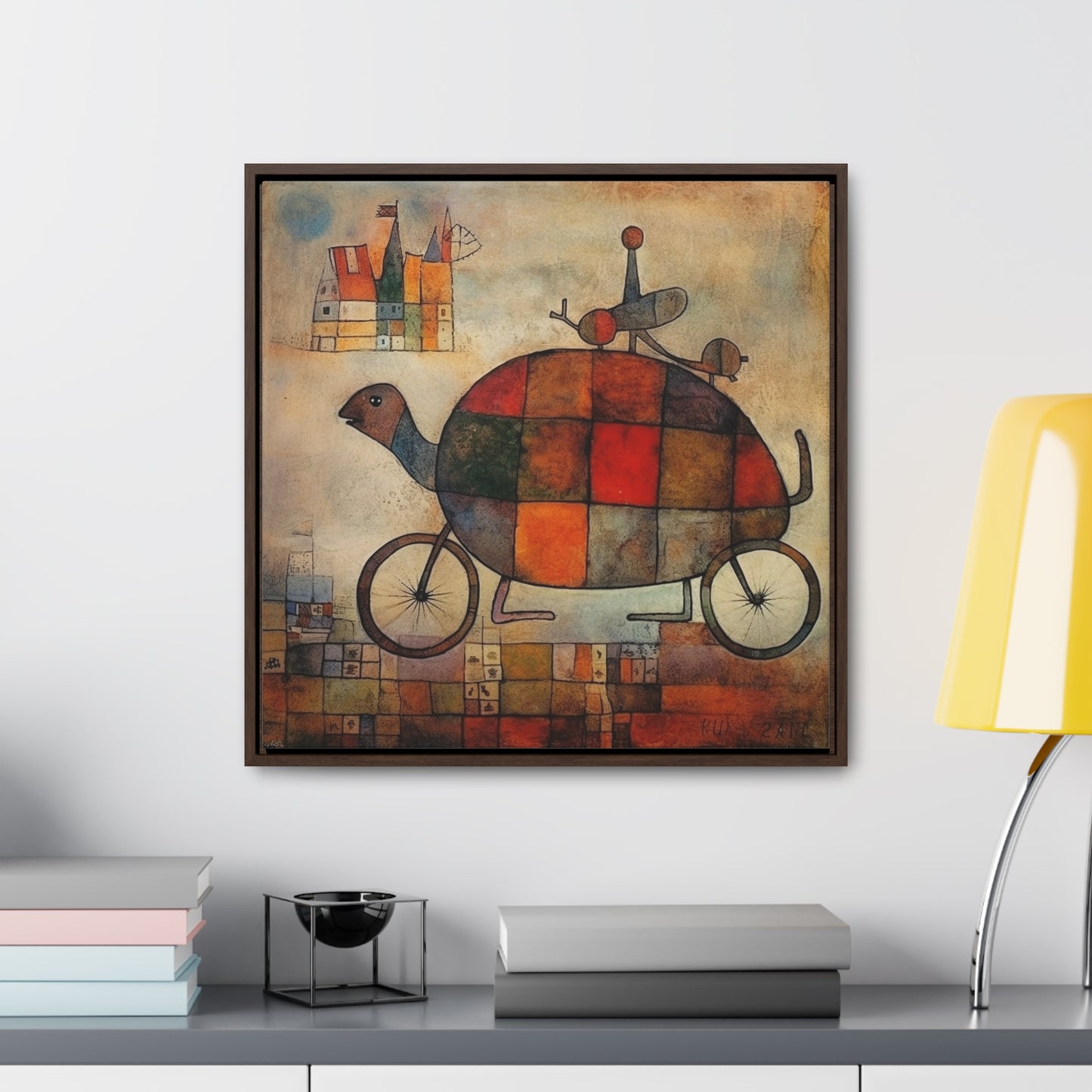 Turtle, Gallery Canvas Wraps, Square Frame