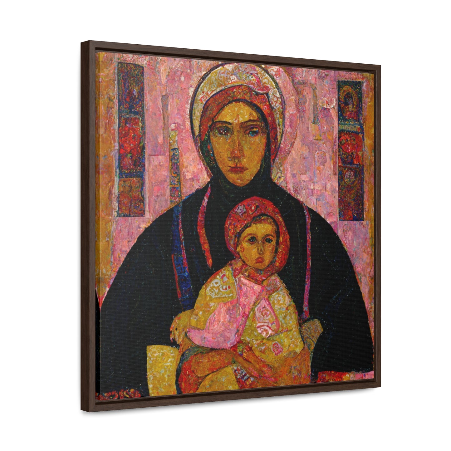 Mary and the Child 15, Valentinii, Gallery Canvas Wraps, Square Frame