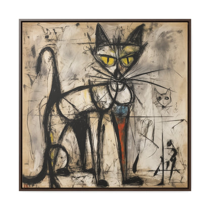 Cat 50, Gallery Canvas Wraps, Square Frame