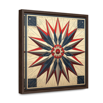 Flag 14, Gallery Canvas Wraps, Square Frame