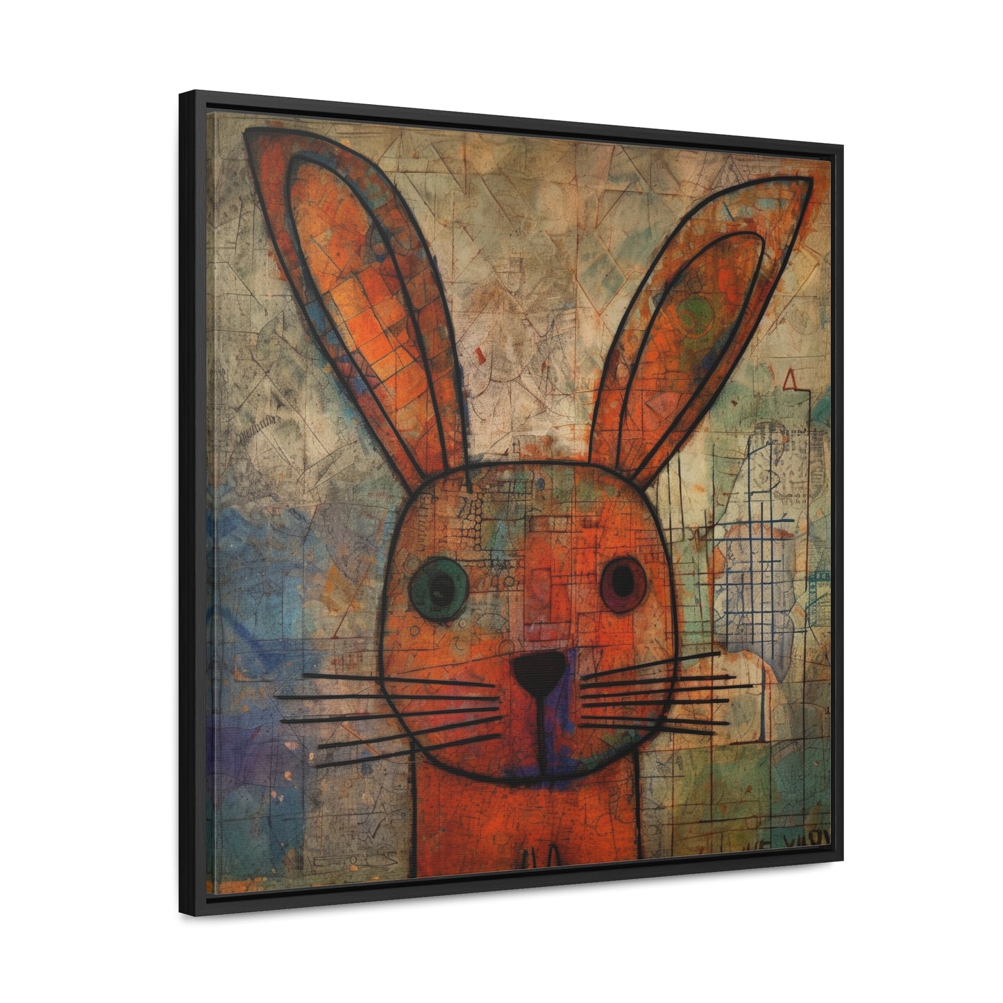 Rabbit 19, Gallery Canvas Wraps, Square Frame