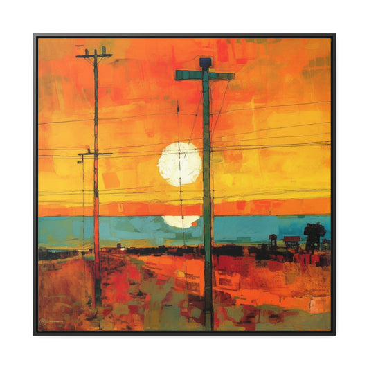 Land of the Sun 60, Valentinii, Gallery Canvas Wraps, Square Frame