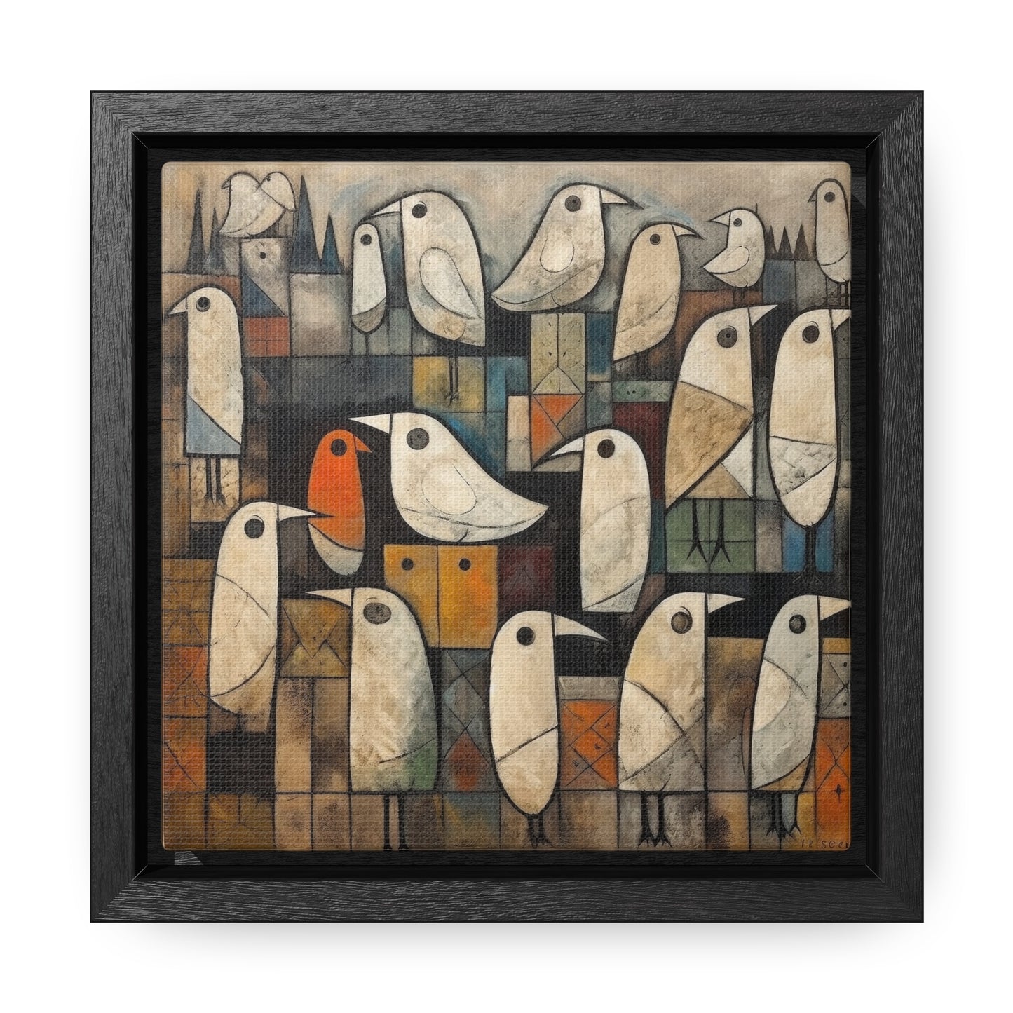 Bird 12, Gallery Canvas Wraps, Square Frame