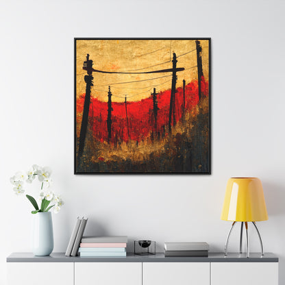 Land of the Sun 15, Valentinii, Gallery Canvas Wraps, Square Frame