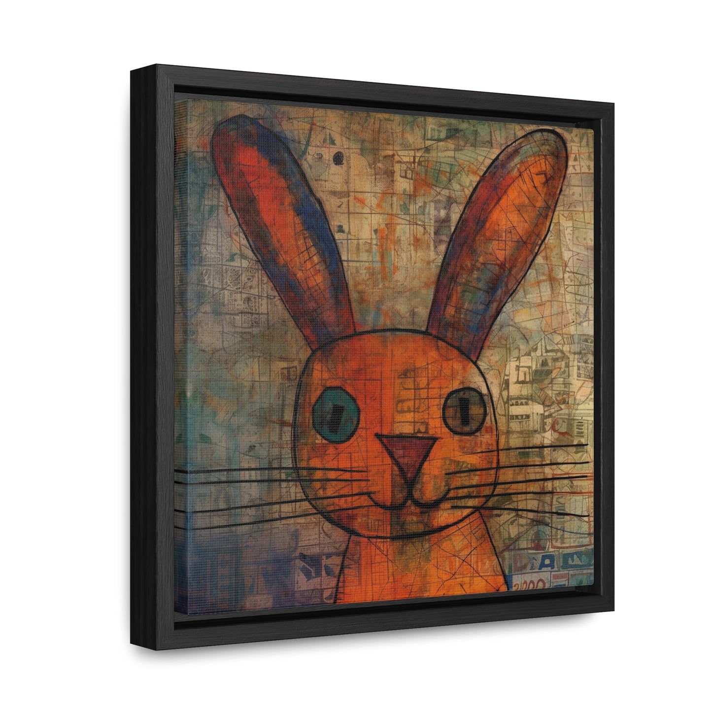 Rabbit 10, Gallery Canvas Wraps, Square Frame