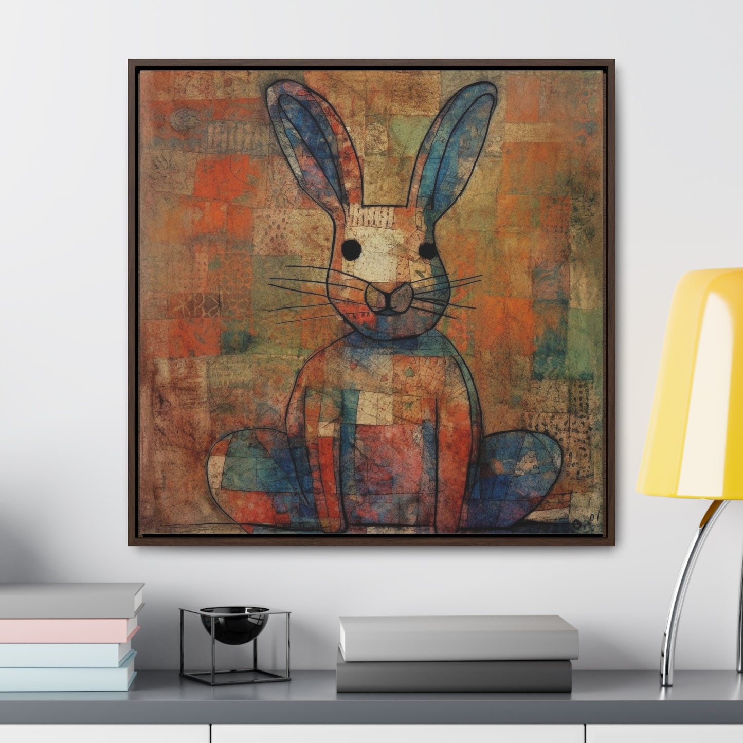 Rabbit 24, Gallery Canvas Wraps, Square Frame