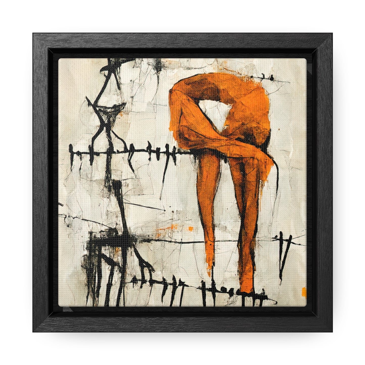 Feet and Drama, Valentinii, Gallery Canvas Wraps, Square Frame