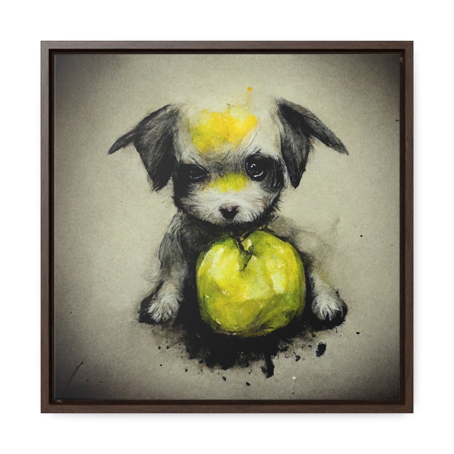 Dogs and Puppies 5, Valentinii, Gallery Canvas Wraps, Square Frame