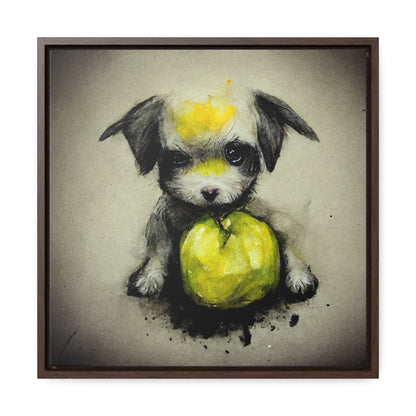 Dogs and Puppies 5, Valentinii, Gallery Canvas Wraps, Square Frame