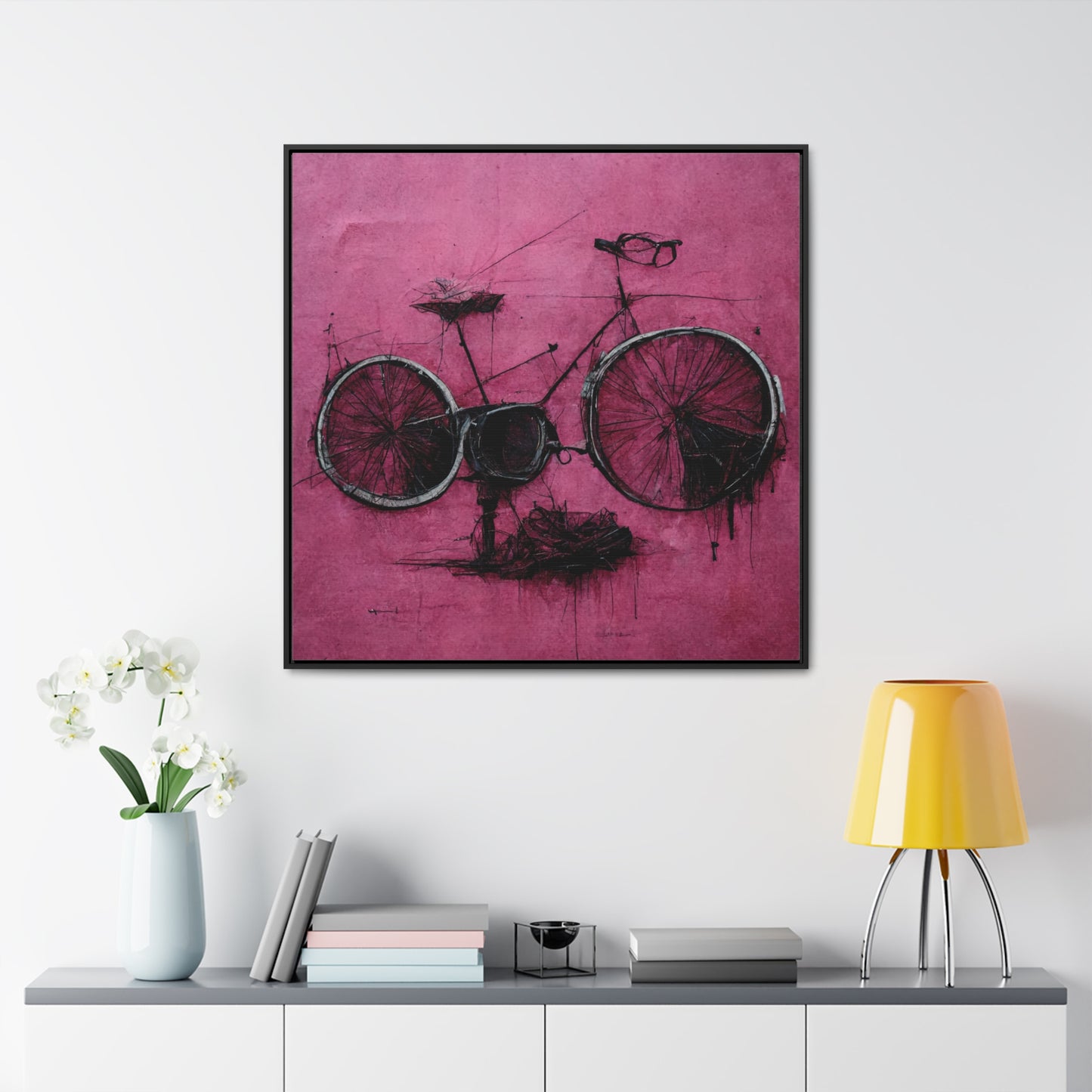 Bicycle 4, Valentinii, Gallery Canvas Wraps, Square Frame