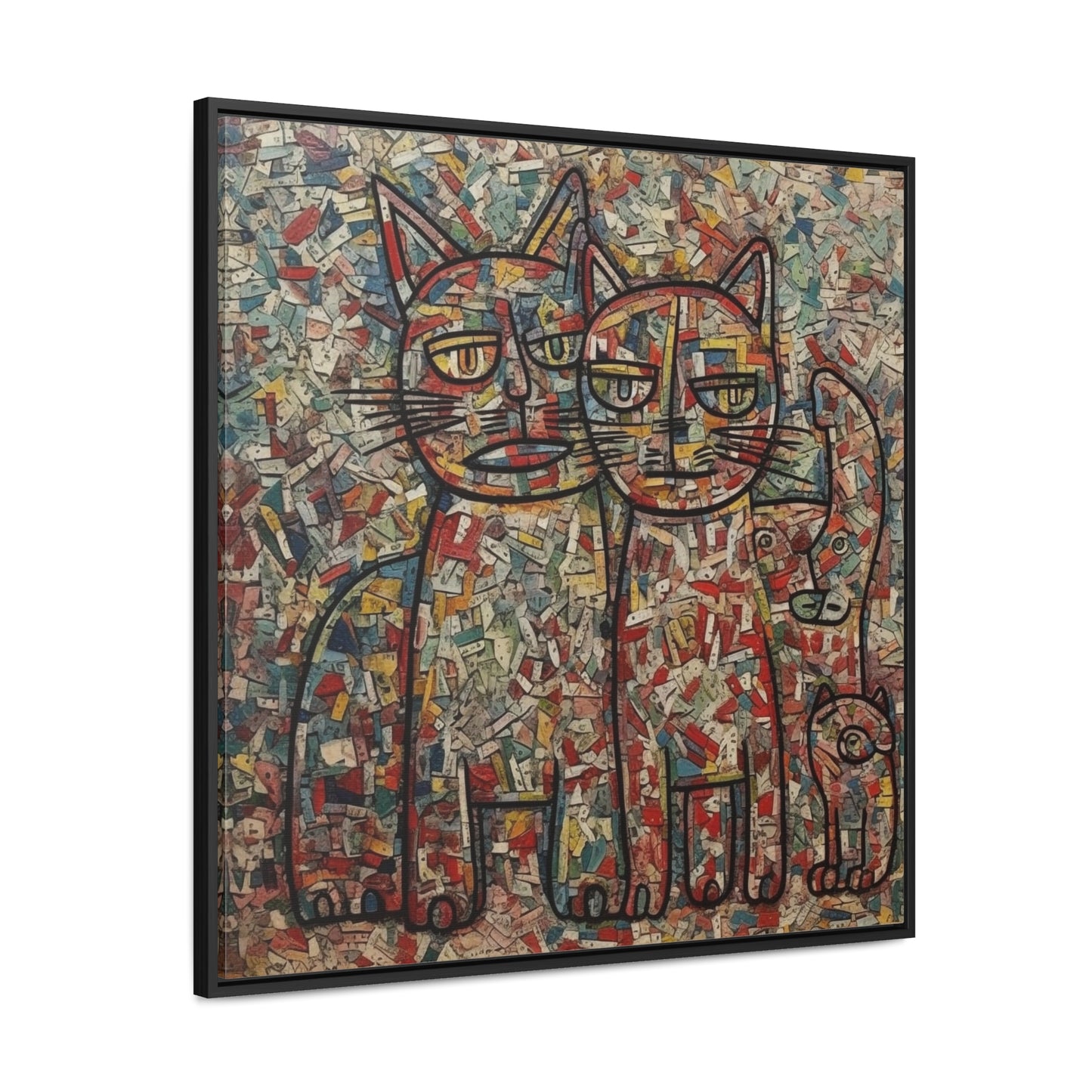 Cat 4, Gallery Canvas Wraps, Square Frame